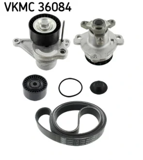 Водяной насос + комплект ручейковых ремней SKF VKMC36084