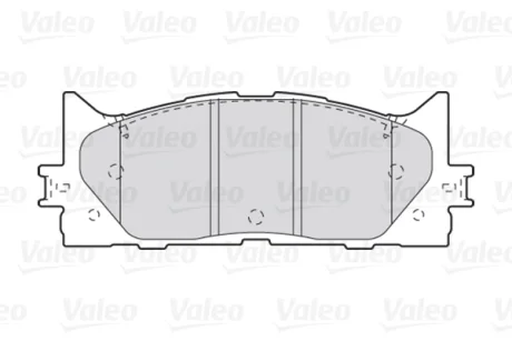 Гальмівні колодки дискові TOYOTA Camry "2,4-3,5 "F "06>> Valeo 301890