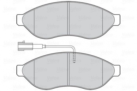 Комплект тормозных колодок, дисковый тормоз Valeo 301891 (фото 1)