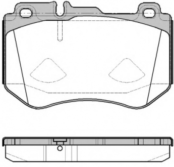 Комплект тормозных колодок, дисковый тормоз REMSA 159100