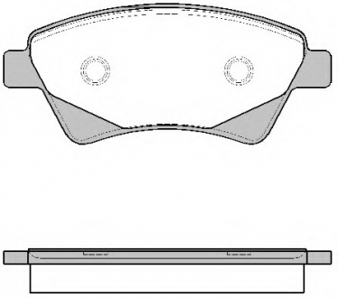 Комплект тормозных колодок, дисковый тормоз REMSA 097620
