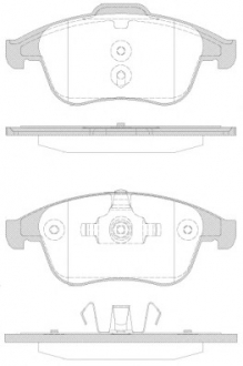 Комплект тормозных колодок, дисковый тормоз REMSA 135030