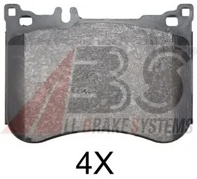Тормозные колодки пер. MB S300/S350/S400/S500 14- (BREMBO) A.B.S. 37952 (фото 1)