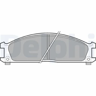 Комплект тормозных колодок, дисковый тормоз DELPHI Delphi LP543