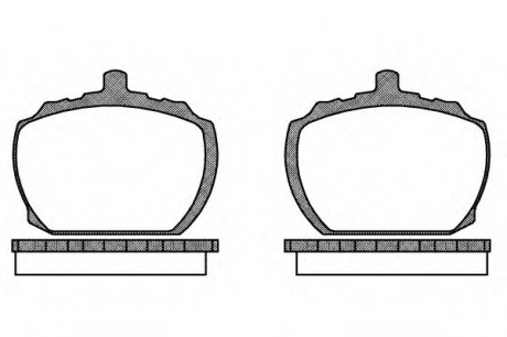 Комплект тормозных колодок, дисковый тормоз REMSA 005810 (фото 1)