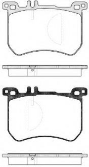 Комплект тормозных колодок, дисковый тормоз REMSA 153300 (фото 1)