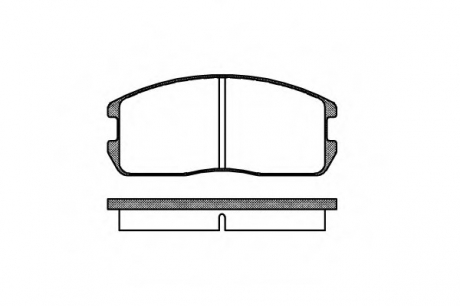 Комплект тормозных колодок, дисковый тормоз REMSA 017500 (фото 1)