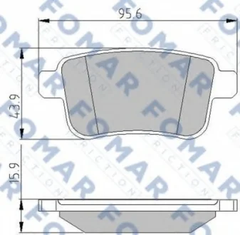 KLOCKI HAMULCOWE RENAULT KANGOO KPL FOMAR FO935681