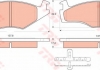 Комплект тормозных колодок, дисковый тормоз TRW GDB1219 (фото 1)
