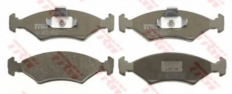 Комплект тормозных колодок переднего., FERRARI MONDIAL FORD COURIER, ESCORT III EXPRESS, ESCORT IV, FIESTA, FIESTA I, FIESTA III, FIESTA IV, PUMA 1.0-3.2 03.81-08.03 TRW GDB1222