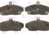 Комплект гальмівних колодок переднього., LAND ROVER FREELANDER I 1.8/2.0D/2.5 02.98-10.06 TRW GDB1319 (фото 2)