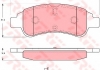 Комплект тормозных колодок, дисковый тормоз TRW GDB1623 (фото 1)