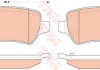 Комплект тормозных колодок, дисковый тормоз TRW GDB1831 (фото 1)