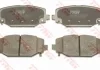 Комплект тормозных колодок, дисковый тормоз TRW GDB1936 (фото 2)