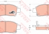 Комплект тормозных колодок, дисковый тормоз TRW GDB3218 (фото 1)