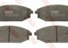 Комплект тормозных колодок переднего., HYUNDAI GALLOPER I, GALLOPER II 2.5D/2.6D/3.0 08.91-12.03 TRW GDB3232 (фото 2)