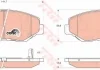 Комплект тормозных колодок, дисковый тормоз TRW GDB3325 (фото 1)