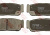 Комплект тормозных колодок, дисковый тормоз TRW GDB3413 (фото 2)