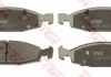 Комплект гальмівних колодок переднього., JEEP CHEROKEE, GRAND CHEROKEE II 2.5-4.7 01.88-09.05 TRW GDB4120 (фото 2)