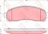 Комплект тормозных колодок переднего., CHEVROLET EQUINOX FORD USA EXPLORER MAZDA 626 I 2.0-4.6 03.79- TRW GDB4131 (фото 1)