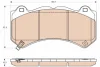 Комплект тормозных колодок переднего., CHEVROLET CAMARO, CORVETTE DODGE CHALLENGER JEEP GRAND CHEROKEE, GRAND CHEROKEE IV NISSAN GT-R 2.0-6.4 12.07- TRW GDB4450 (фото 1)
