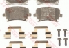 Комплект тормозных колодок, дисковый тормоз TRW GDB2083 (фото 2)