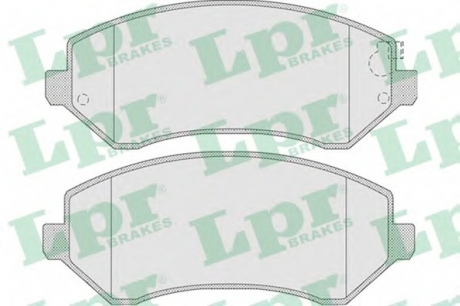 Комплект тормозных колодок, дисковый тормоз LPR 05P1005 (фото 1)
