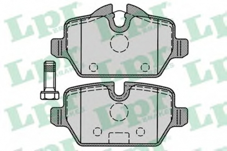 Комплект тормозных колодок, дисковый тормоз LPR 05P1249 (фото 1)