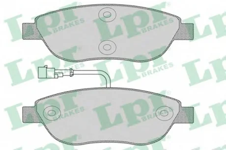 Комплект тормозных колодок, дисковый тормоз LPR 05P1268