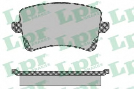 Комплект тормозных колодок, дисковый тормоз LPR 05P1489 (фото 1)