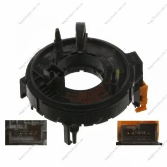 Пружина подушки безпеки AUDI A3, A4 B5, A6 C5, A8 D2, CABRIOLET B3, TT SEAT ALHAMBRA, LEON, TOLEDO II SKODA FABIA I, FABIA I PRAKTIK, OCTAVIA I, SUPERB I VW BORA, BORA I, FOX 1.0-6.0 11.92-10.21 FEBI BILSTEIN 34702