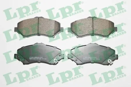 Комплект гальмівних колодок, дискове гальмо LPR 05P1548