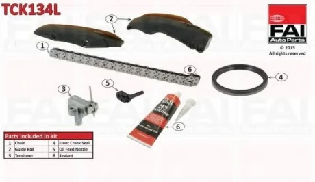 Комплект цели привода распредвала FAI AUTOPARTS Fischer Automotive One (FA1) TCK134L