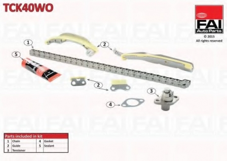 Комплект цели привода распредвала Fischer Automotive One (FA1) TCK40WO (фото 1)