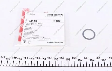 Уплотнительное кольцо, резьбовая пр FEBI BILSTEIN 22149