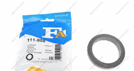 Уплотнительное кольцо, труба выхлопного газа FA1 Fischer Automotive One (FA1) 111958
