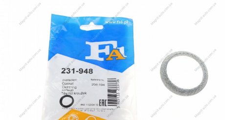 Уплотнительное кольцо, труба выхлопного газа FA1 Fischer Automotive One (FA1) 231948