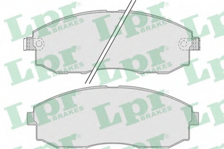 Комплект тормозных колодок, дисковый тормоз LPR 05P1015 (фото 1)