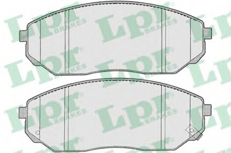 Комплект тормозных колодок, дисковый тормоз LPR 05P1207 (фото 1)