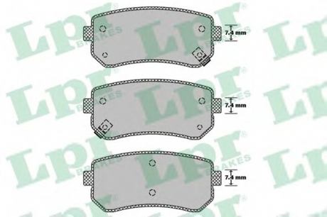 Комплект тормозных колодок, дисковый тормоз LPR 05P1411 (фото 1)