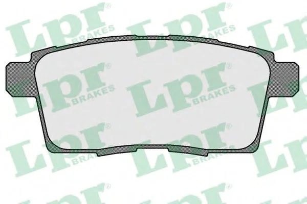 Комплект тормозных колодок из 4 шт. дисков LPR 05P1572 (фото 1)