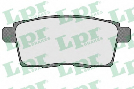 Комплект тормозных колодок, дисковый тормоз LPR 05P1572 (фото 1)