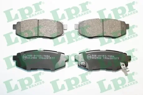 Комплект тормозных колодок, дисковый тормоз LPR 05P1577