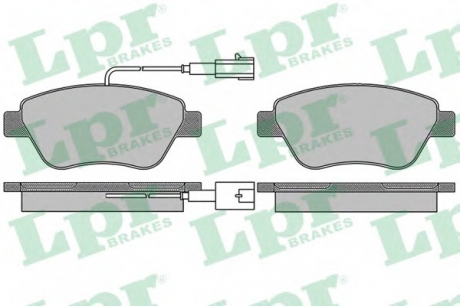 Комплект тормозных колодок, дисковый тормоз LPR 05P1656 (фото 1)