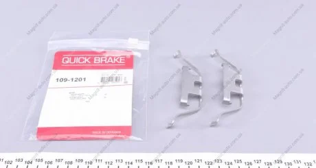Комплектующие, колодки дискового тормоза QUICK BRAKE 1091201