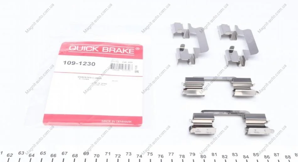 Комплектуючі, колодки дискового гальма QUICK BRAKE 1091230 (фото 1)