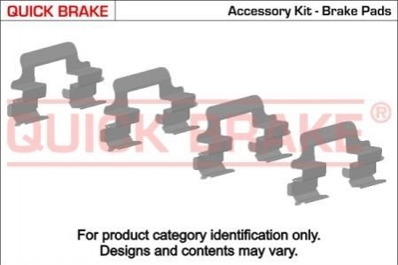 Монтажный комплект дисковых колодок QUICK BRAKE 1091655 (фото 1)