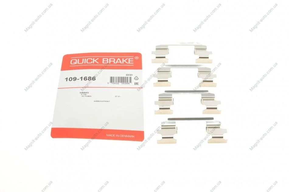 Комплектующие, колодки дискового тормоза QUICK BRAKE 1091686 (фото 1)
