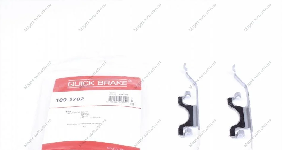 Комплектуючі, колодки дискового гальма QUICK BRAKE 1091702 (фото 1)