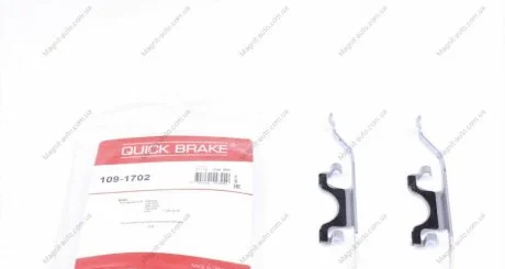Комплектующие, колодки дискового тормоза QUICK BRAKE 1091702
